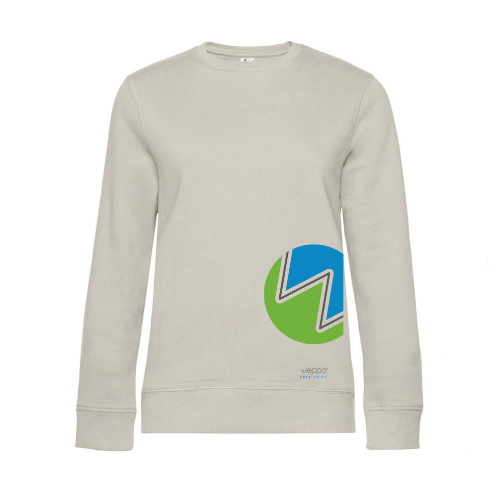 Felpa Girocollo Donna Logo Color Weppa